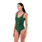 EMMA SWIMSUIT WITH BELT IN RECYCLED FABRIC